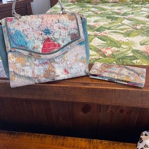 Brahmin bag with matching wallet